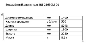 Водомётный движитель ВД-21630М-01